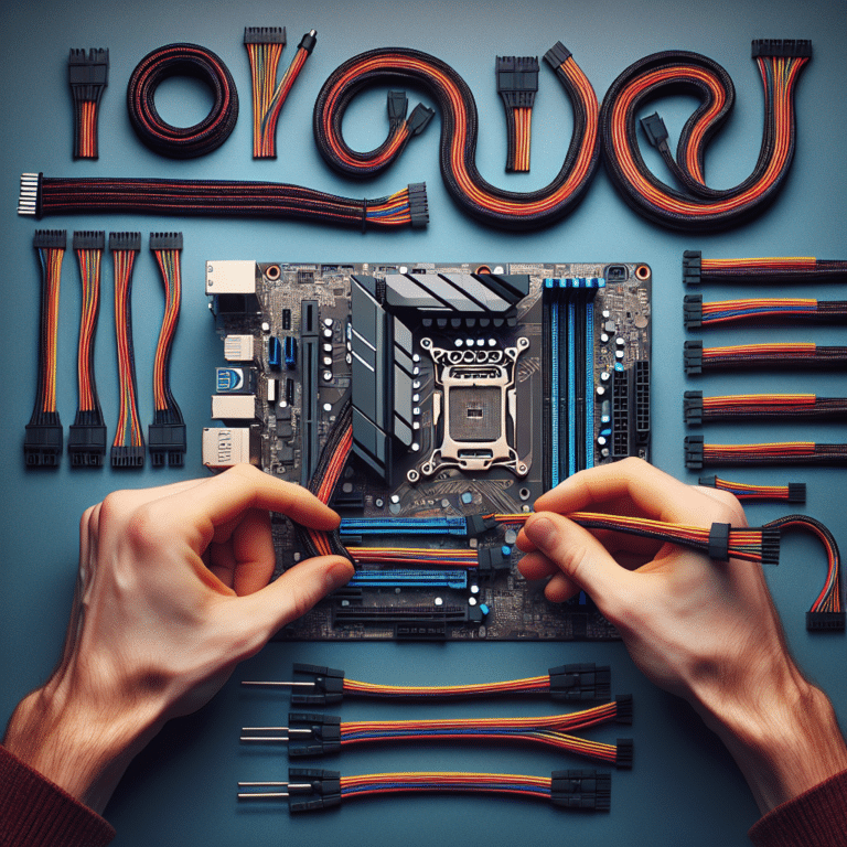 How to Route Sleeved Cables Behind the Motherboard Tray