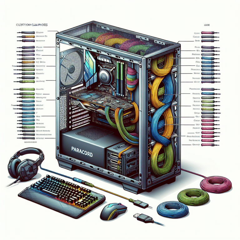 Gaming PC Builds with Custom Paracord Cables