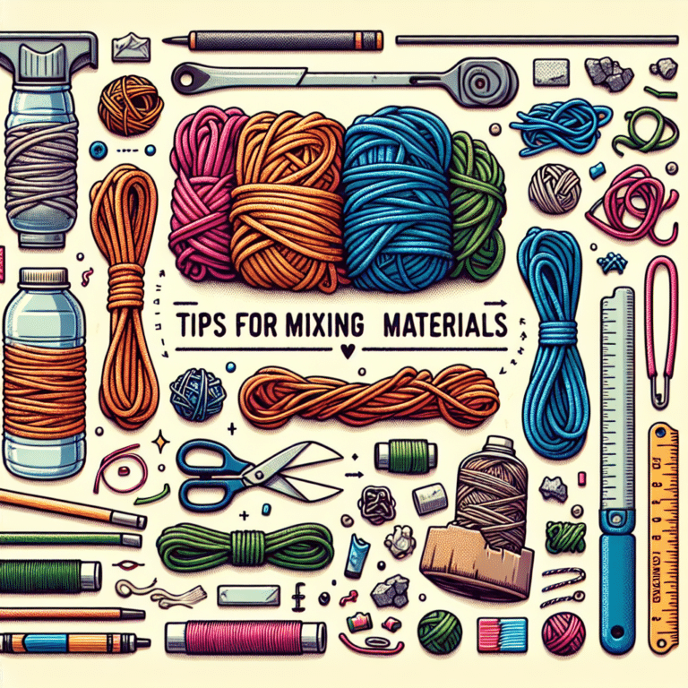 Tips for Mixing Materials (Paracord + PET)