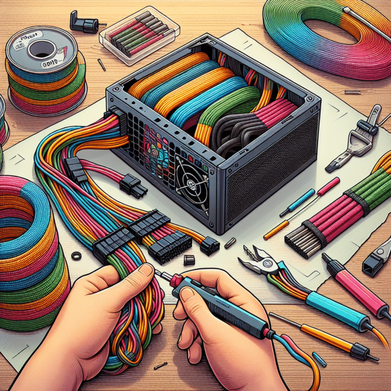 A Step-by-Step Guide to Sleeving Your PSU Cables
